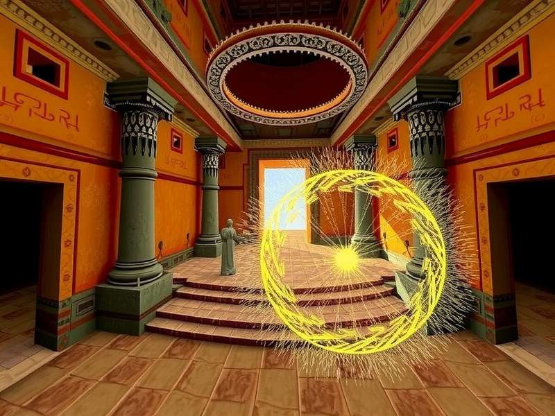 Holy Temple Exploration VR Gameplay Screenshot